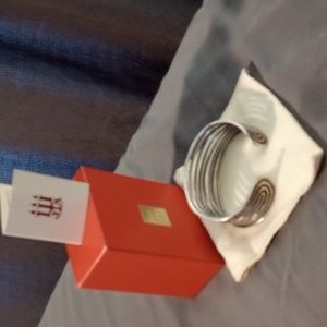 JAMES AVERY Retired Hammered 8 Wire Sterling Silver 925 Cuff